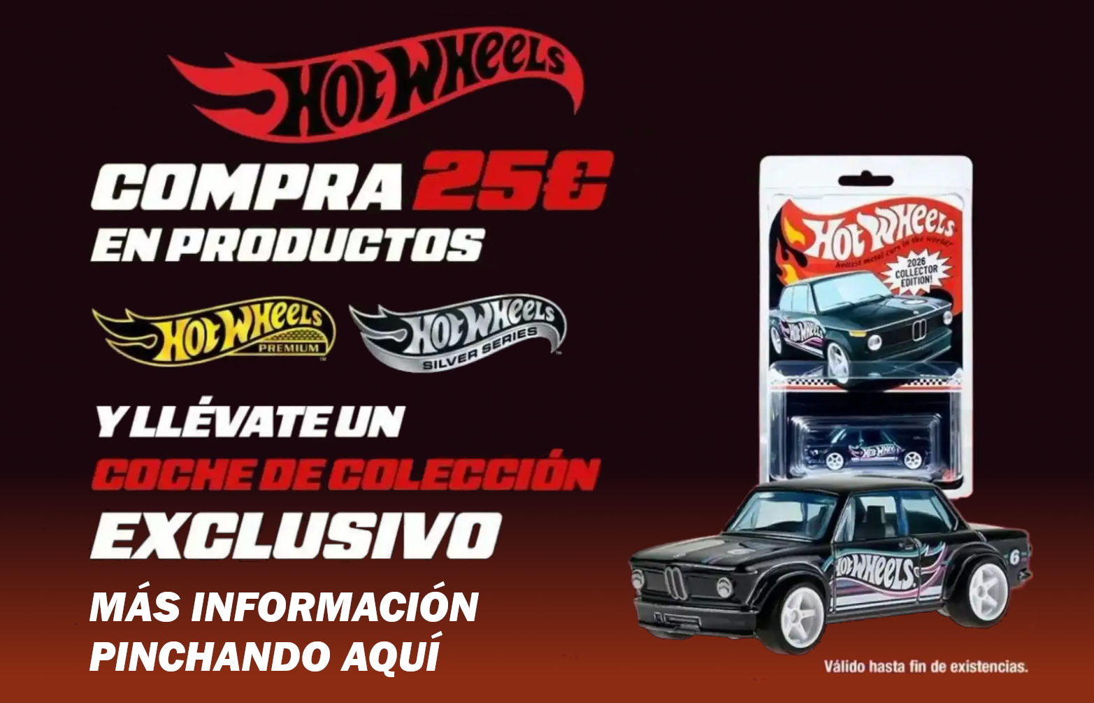 Promoción hot wheels obsequio bmw 2002